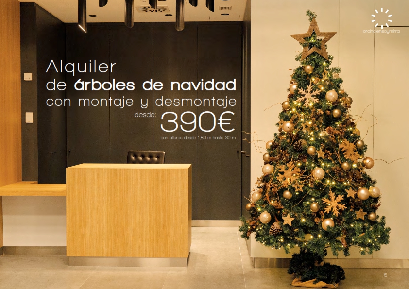 Alquiler árboles navidad de Oroinciensoymirra